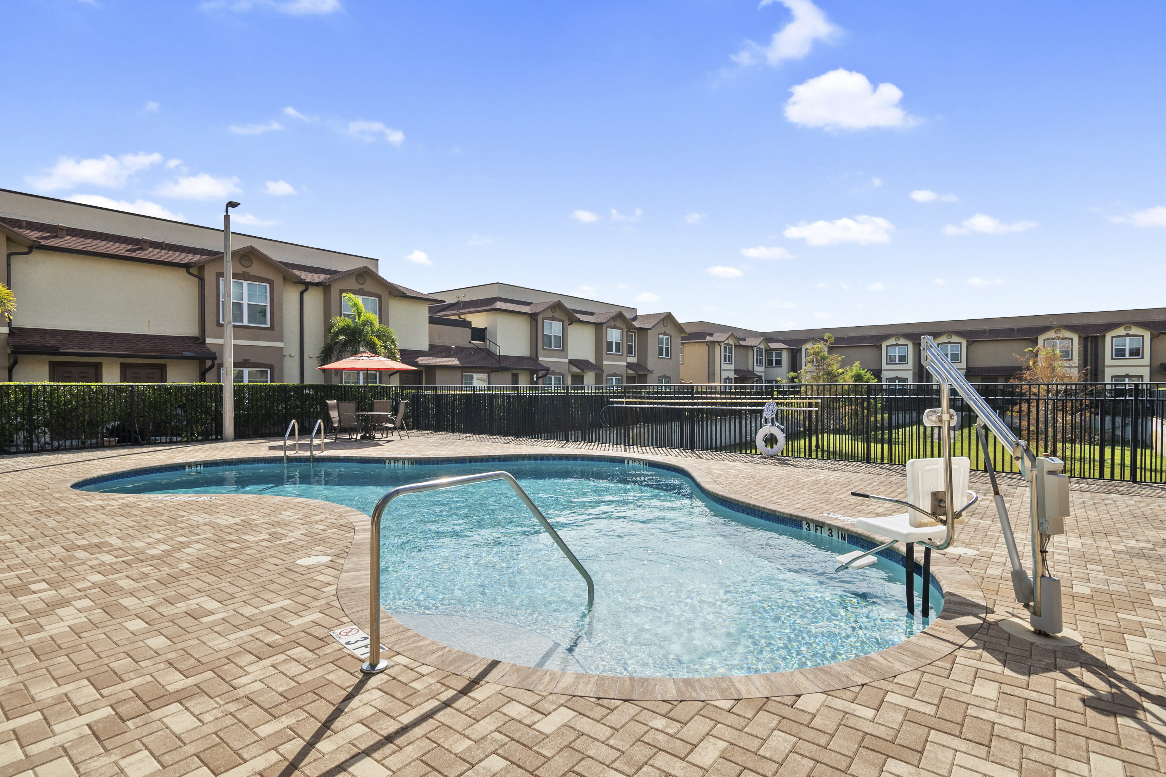 Crystal Lake apartments — pool