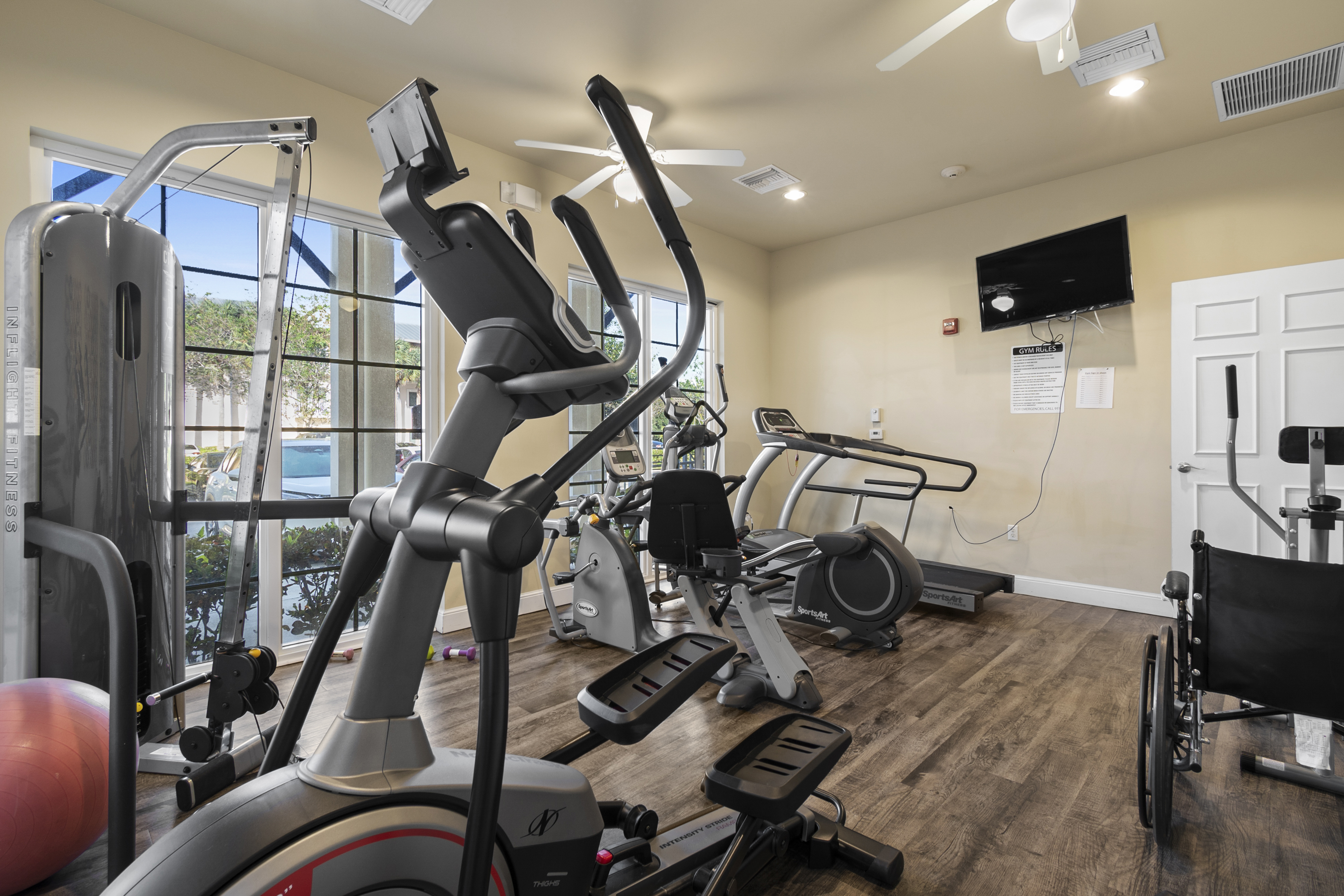 Town Park Crossing apartments — gym