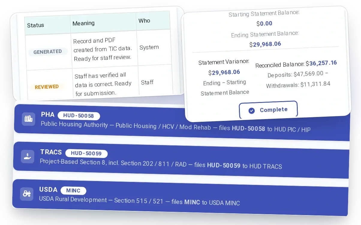 Bring us the workflow your current PMS makes difficult: the layered project, the reconciliation problem, the 50058 scenario, the applicant workflow.