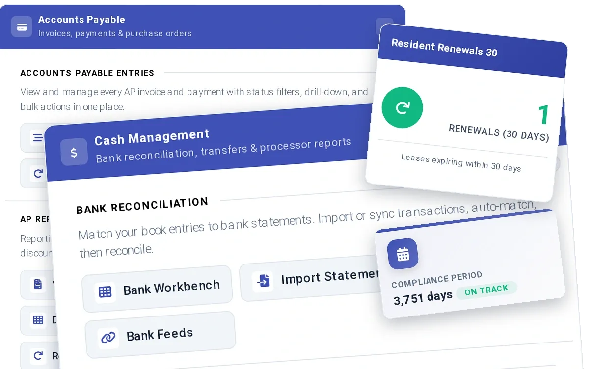 ExactEstate product screens for Property Management Software | ExactEstate