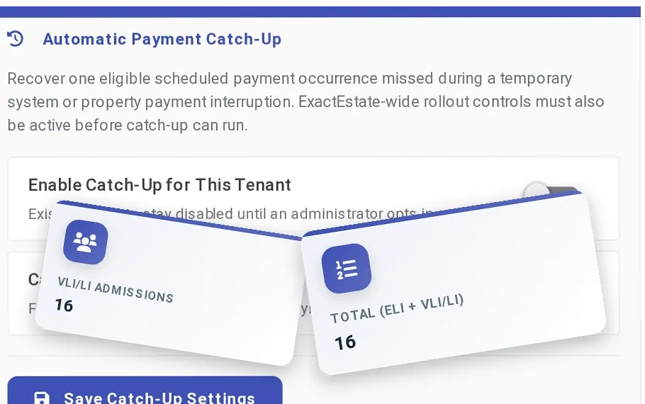Support should surround the user: walkthroughs, contextual guidance and EEva answer what the system can; people who understand property operations when needed.