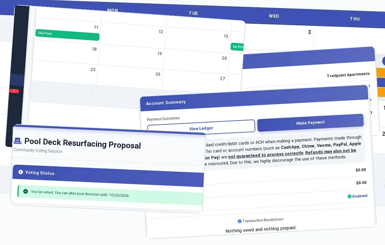 ExactEstate household record showing each stage from application, verification, waitlist and prelease to signature and move-in.