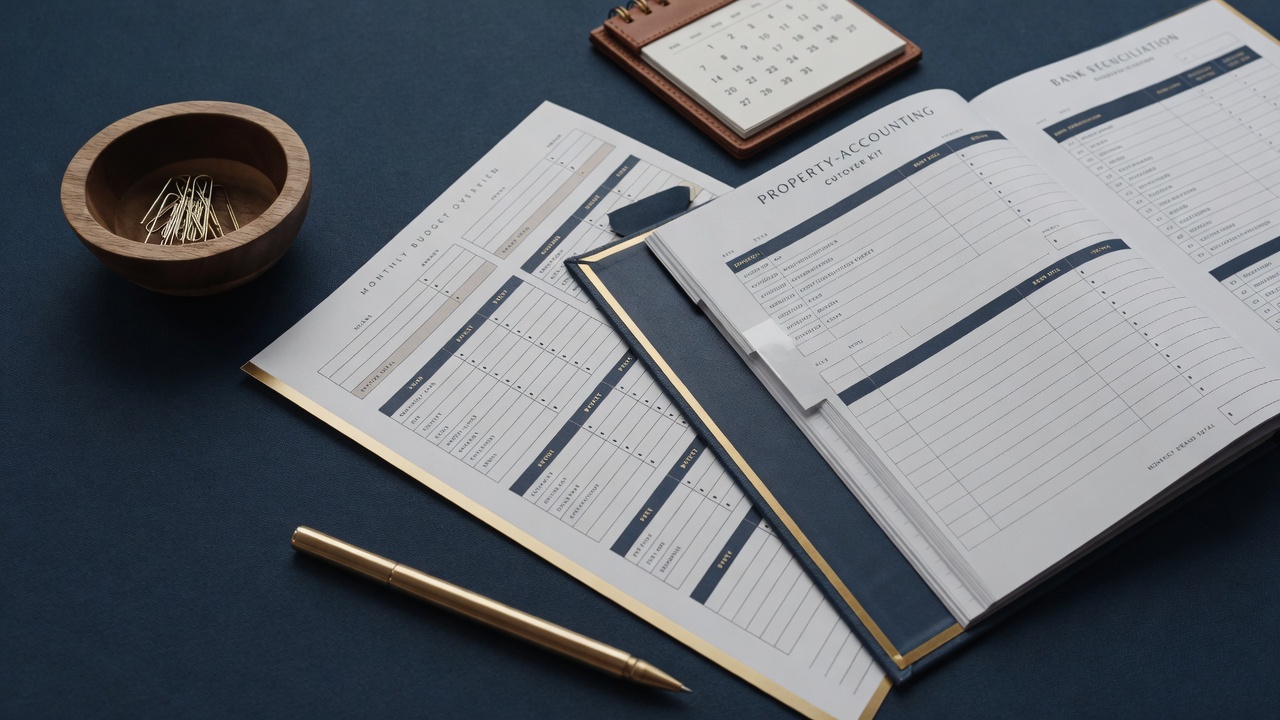 Property accounting cutover kit with ledgers and planner